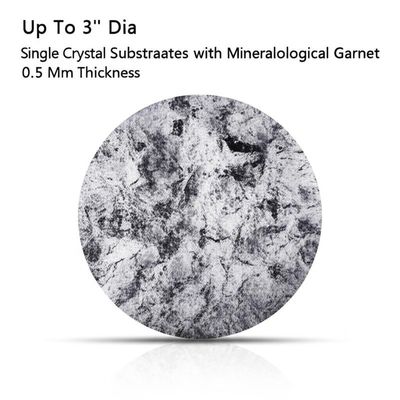 購入 Up To 3'' Dia Single Crystal Substrates with Mineralogical Garnet 0.5 Mm Thickness online manufacture