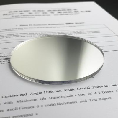 購入 Customized Angle Direction Single Crystal Substrates with Maximum Size of 4 Inch Diameter and Test Report Provided online manufacture