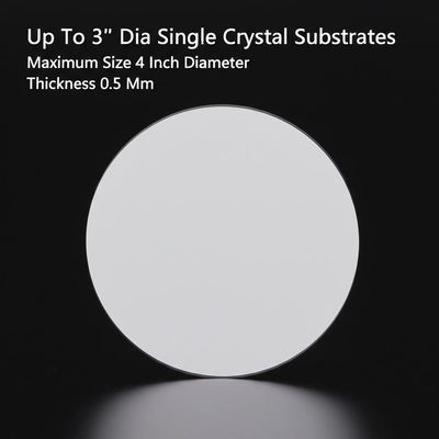 購入 Up To 3'' Dia Single Crystal Substrates Maximum Size 4 Inch Diameter Thickness 0.5 Mm online manufacture